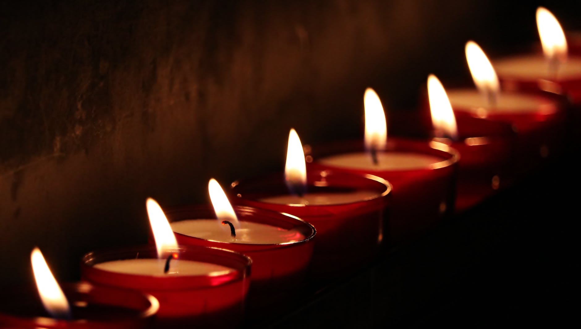 white votive candles